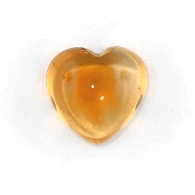 NATURAL MADEIRA CITRINO 6,5 MM CORAZÓN CABUJÓN DE BRASIL F-5085 Foto 1 de 1