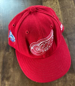 NHL Detroit Red Wings 2000 Stanley Cup Champs-New Era Red Fitted Hat/Cap 7 3/8 - Picture 1 of 4