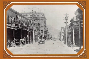 AK NV: C Straßenszene, Virginia City, Nevada, Foto Repro, 4x6 - Bild 1 von 2