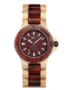 WeWood Date Bicolor Beige Brown Wooden Wood We Wood Watch Brand New In Box - Picture 1 of 3