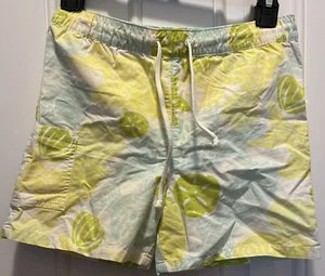 Lilly Pulitzer Boys Kids Swim Trunks Shorts Sz 6 Blue Green - Picture 1 of 3