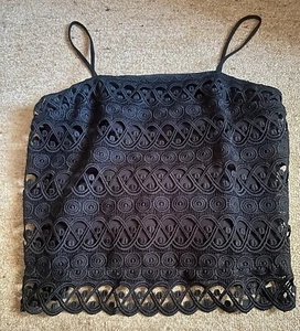 Kookai Top ‘Lily’ Black Lace Size 38 New With Tags - Picture 1 of 7