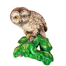 1965 Vintage Bossons Owlet English Handpainted Chalkware Wall Ornament Hanging