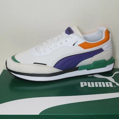 PUMA City Rider Electric Grey Purple Orange Sneakers 382045-02 Men Size 10.5 NIB - Image 1 of 4
