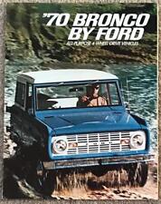 FORD BRONCO USA Sales Brochure 1969-70 #FDT-7012 8/69
