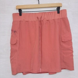 GERRY Women's Orange High Waisted Spandex Short Lined Athletic Skirt size XL - Picture 1 of 5