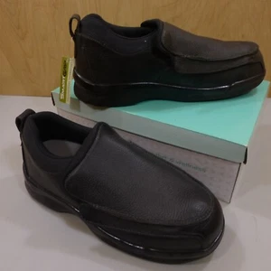 Apex Black 14 X-Wide 4E Ambulator Flip-Open Comfort Arthritis Bunion Diabetic - Picture 1 of 16