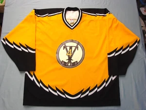 CCM Hockey Jersey T4 #40 Polsen Mens Size 2XL Yellow Black - Picture 1 of 18