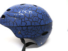 Kuyou Skate Helmet Kids/Youth Blue w/ Speckled Accent Lines NEW IN CARRY BAG