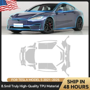 Matte PPF PreCut Full Car Kit for 2021-2025 Tesla Model S Paint Protection Film - Picture 1 of 21