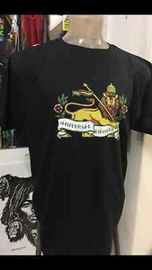 LÖWE VON JUDAH UNIVERSAL MESSAGE ROOTS REGGAE SCHWARZ UNI RÜCKEN T-SHIRT 055 - Bild 1 von 2