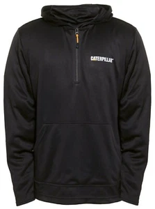 Caterpillar CAT Guardian black hooded sweatshirt face-mask work hoodie 1910057 - Picture 1 of 1