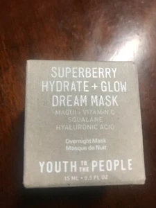Youth To The People Superberry Hydrate + Glow Dream Mask with Vitamin C nEW 15ml - Picture 1 of 5