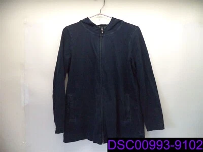 Chaqueta azul con capucha y cremallera Pure Jill Indigo nueva sin etiquetas para mujer talla pequeña pequeña Foto 1 de 4