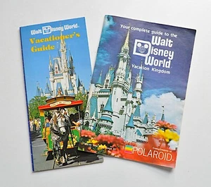 Lot 2 Walt Disney World 1979 Vacationer's Guide Brochures Polaroid Park Maps 70s - Picture 1 of 13