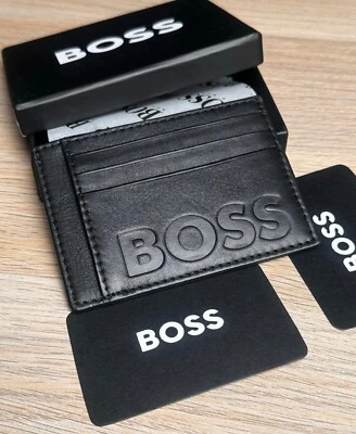 HUGO BOSS grained leather Card holder BIG BB_S Card 09 SLOTS - Image 1 of 4