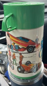 1975 Vintage Dragstrip Thermos Only - for Lunch Box Lunchbox Bottle Racing - Picture 1 of 12