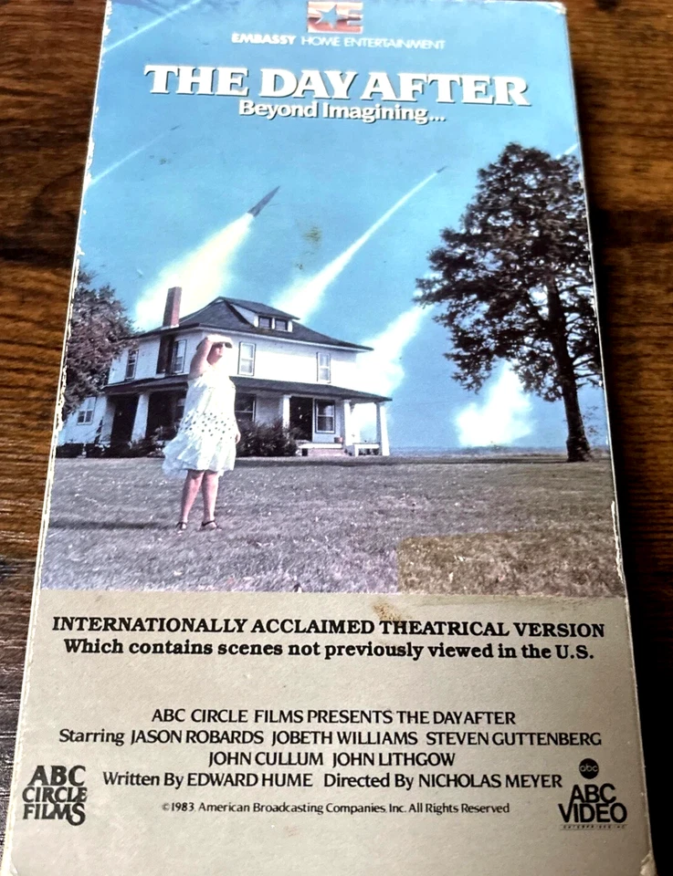 The Day After VHS JOBETH WILLIAMS NUCLEAR HOLOCAST COVER AS SHOWN - Image 1 of 1