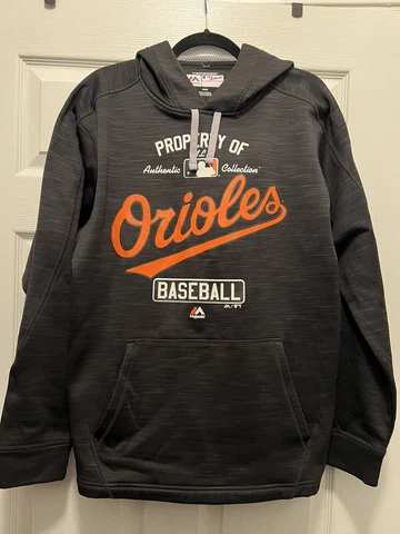 Majestic Baltimore Orioles Warm Hooded Sweatshirt Men’s Size Medium Cover