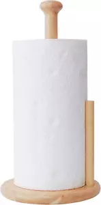Wooden Kitchen Roll Holder Free Standing | Paper Towel Holder Wooden Natural Col - Picture 1 of 12