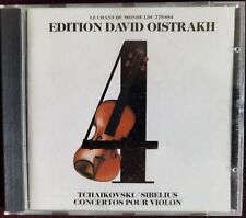 David Oistrakh Edition 4 Tchaikovsky Sibelius Le Chant du Monde France No IFPI
