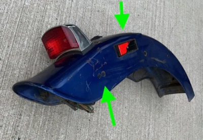 Guardabarros trasero Honda Rebel CMX250 cmx 250 1988-2016 con daños azul 2001 Foto 1 de 4