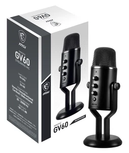 MSI IMMERSE GV60 STREAMING MIKROFON, USB-C auf USB-A Kabel (3m) enthalten - Bild 1 von 9