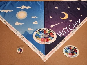 25th WORLD SCOUT JAMBOREE KOREA 2023 Scouts For SDGS SCARF, PATCH, AND COIN. - Picture 1 of 4