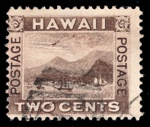 MOMEN: HAWAII US #75 VAR. GEBRAUCHTE SELTENE FLIEGENDE GANS FEHLER KAT. 475 $ Lot #23357 - Bild 1 von 2