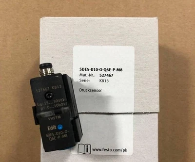 1PC For FESTO 527467 SDE5-D10-O-Q6E-P-M8 SDE5-D10-0-Q6E-P-M8 Pressure sensor - Image 1 of 4
