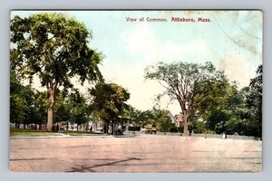 Postal MA Attleboro Massachusetts Vista de lo común - Imagen 1 de 2