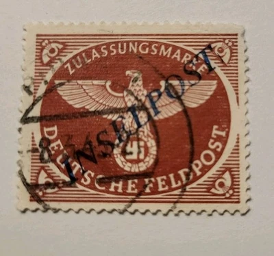 DN Feldpostmarken  Inseldruck 1944 Mi.Nr.10 A B gestempelt - Bild 1 von 4