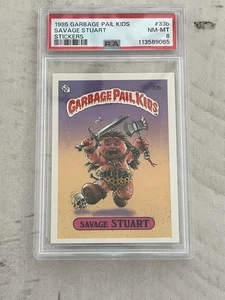 1985 Garbage Pail Kids - USA Series 1 - Savage Stuart (33b) - PSA 8 - NM-MINT🔥 - Bild 1 von 2