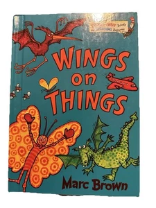 Vintage Wings On Things Marc Brown Hardcover 1982 Grolier Book Club Edition - Picture 1 of 3