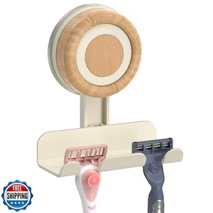 Cinola Soporte de Maquinilla para Ducha, Ventosa Soporte de Afeitadora para Pared, Extraíble - Imagen 1 de 5