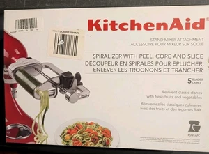 KitchenAid Spiralisierer mit Schälkern & Scheibe KSM1APC ~ Standmixer-Aufsatz - Bild 1 von 8