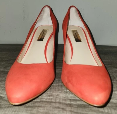 INC INTERNATIONAL CONCEPTS Women's Zitah Pointed Toe Pumps Grapefruit Suede 8.5M - Image 1 of 4
