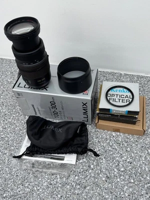 Panasonic Lumix G Vario 100-300mm f/4-5.6 Mega OIS - Camera Zoom Lens H-FS100300 - Image 1 of 4