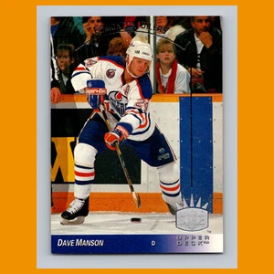 Tarjeta de hockey Dave Manson #50 1993-94 Upper Deck SP Inserts Edmonton Oilers NHL - Imagen 1 de 3