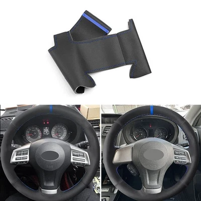 Hágalo usted mismo Cubierta de cuero del volante para Subaru Forester 2008-2015 XV 2012-2015 NUEVO Foto 1 de 4