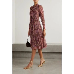 ulla johnson idalia silk midi dress Pomegranate US6 - Picture 1 of 11