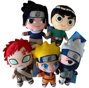 Set of 5 Naruto Plush Toys Shonen Jump 8 inch each. Full Set. NWT - Picture 1 of 7