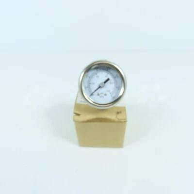 PM15C1C8L18BV2 1-1/2" Stainless Steel Pressure Gauge 0-100PSI 0-700KPA 1/8" CBM - Image 1 of 4