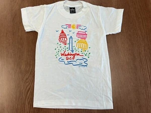VINTAGE WASHINGTON DC T SHIRT M LUKE A TUKE 1988 DEADSTOCK NOS SINGLE STITCH - Picture 1 of 7