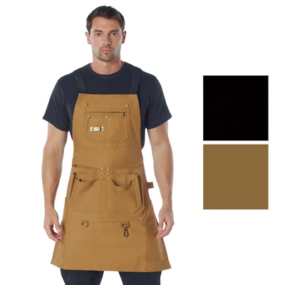 Heavy-Duty Canvas Full Work Tool Apron Full-Body Apron with 20 Utility Pockets - Image 1 of 3