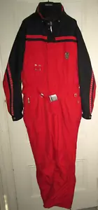 Vtg Bogner Goan Thylmann red & black one piece ski racing suit, men's sz 44 (XL) - Picture 1 of 12