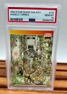 1993 Star Wars Galaxy #131 Angelo Torres Endor Battle Factory Set PSA 10 POP 3 - Picture 1 of 3