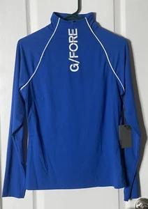 G/Fore Women’s Blue 1/4 Zip Golf Pullover Size S NEW - Picture 1 of 7