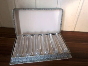 ANCIEN série de 6 PORTE COUTEAUX CRISTAL signé DAUM dans sa boite PC5 - Bild 1 von 8