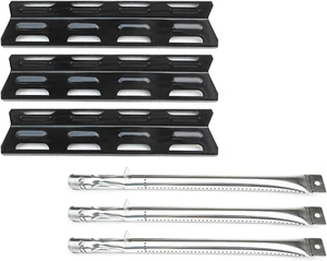 Grill Burner Tubes Heat Shield Plates Replacement Parts Kit for Perfect Flame - Picture 1 of 12